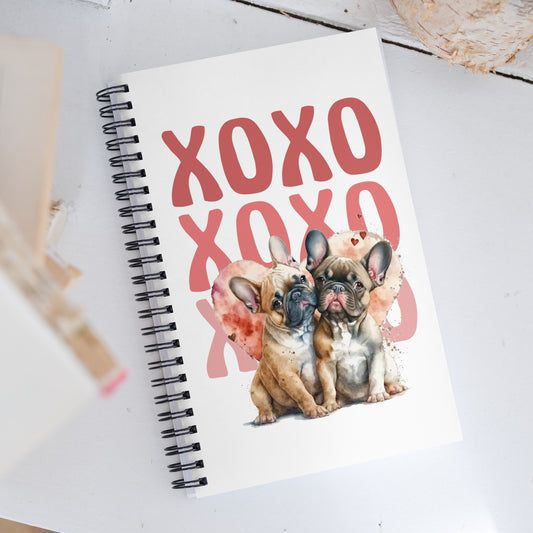 Frenchie Kisses Spiral notebook