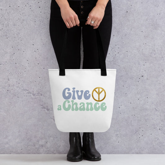 The Give Peace a Chance Tote bag