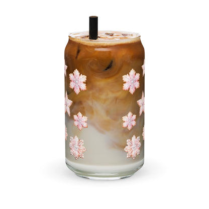 Gingerbread Man Can-shaped glass