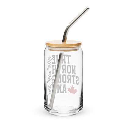 True North and Strong Can-shaped glass