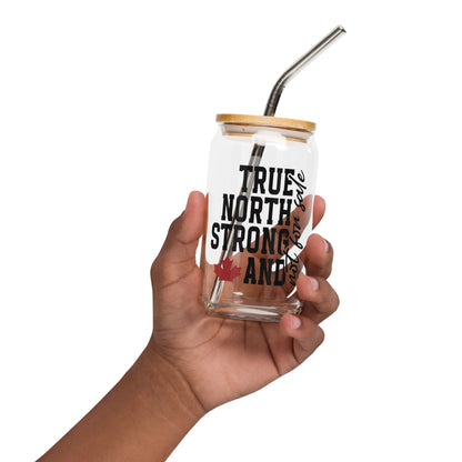 True North and Strong Can-shaped glass
