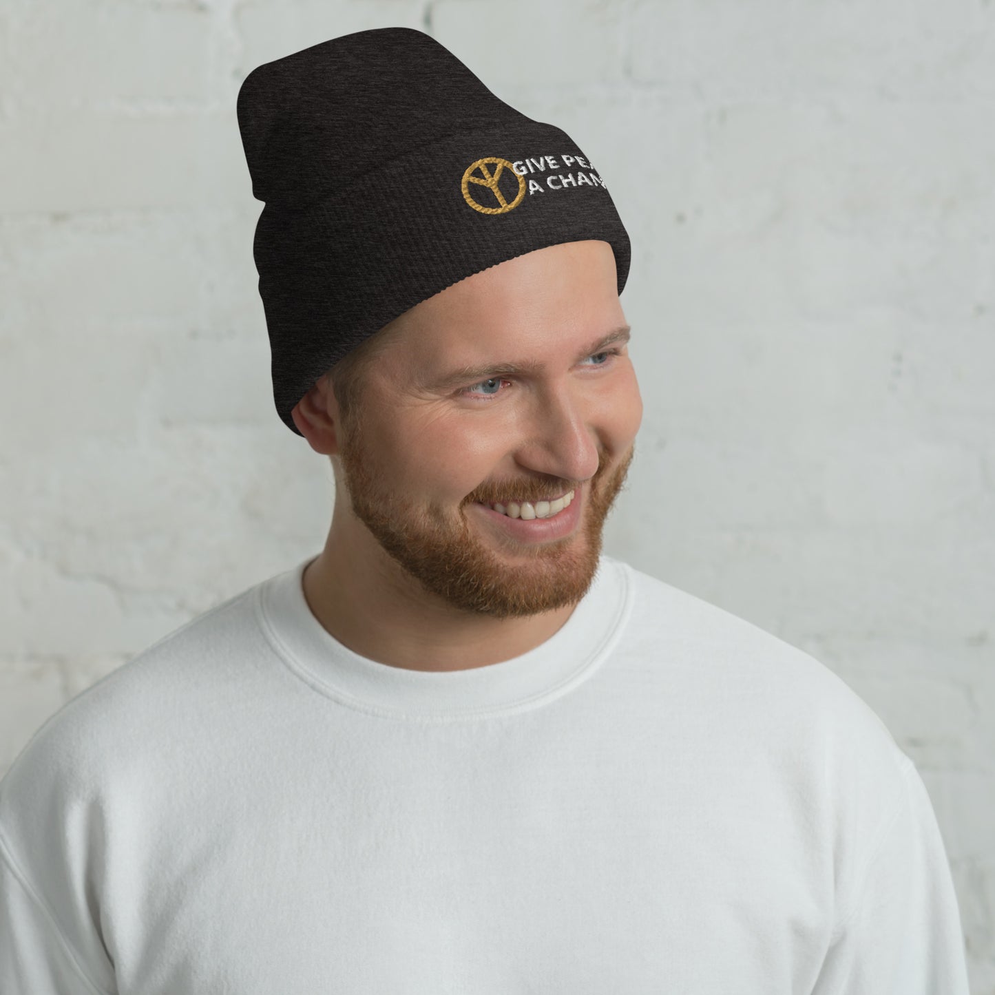Give Peace a Chance Cuffed Beanie