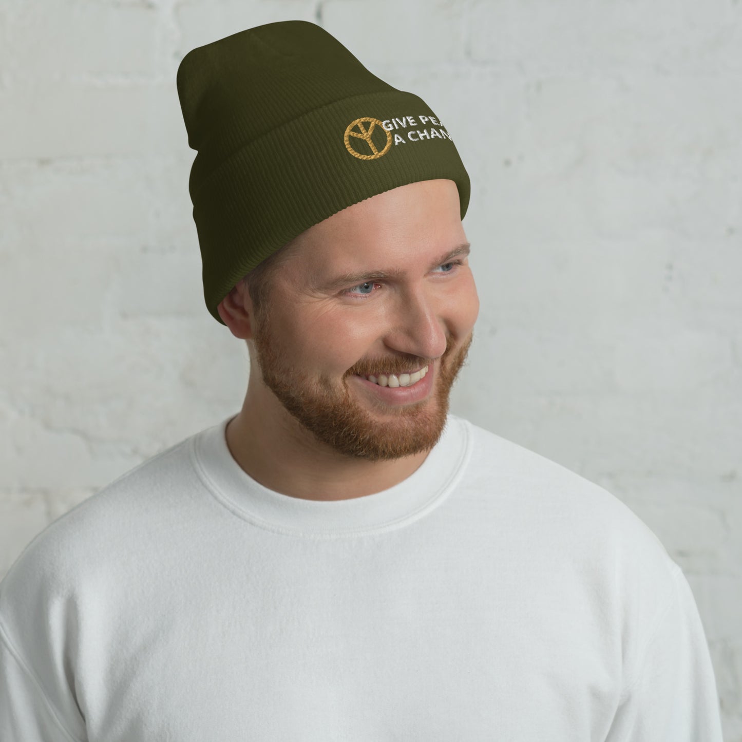 Give Peace a Chance Cuffed Beanie