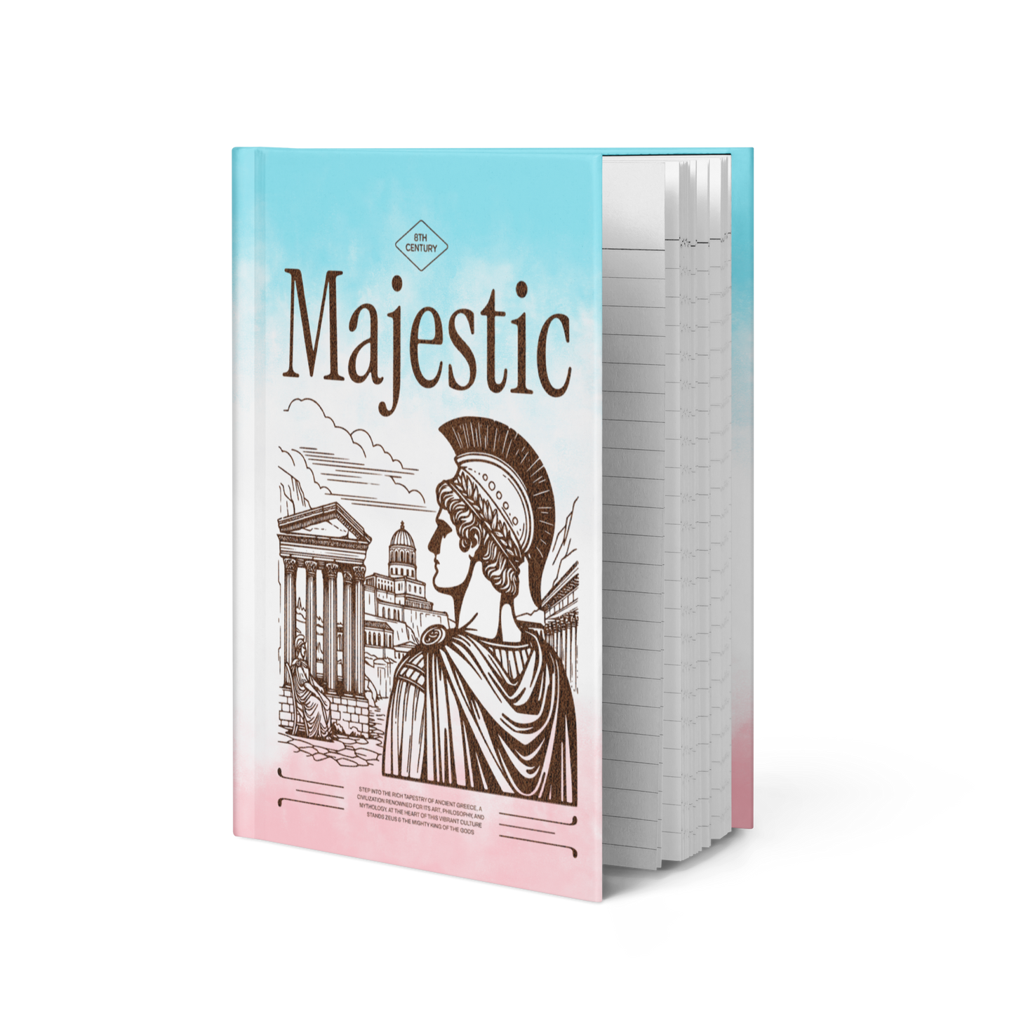 Majestic Greece Hardcover journal matte