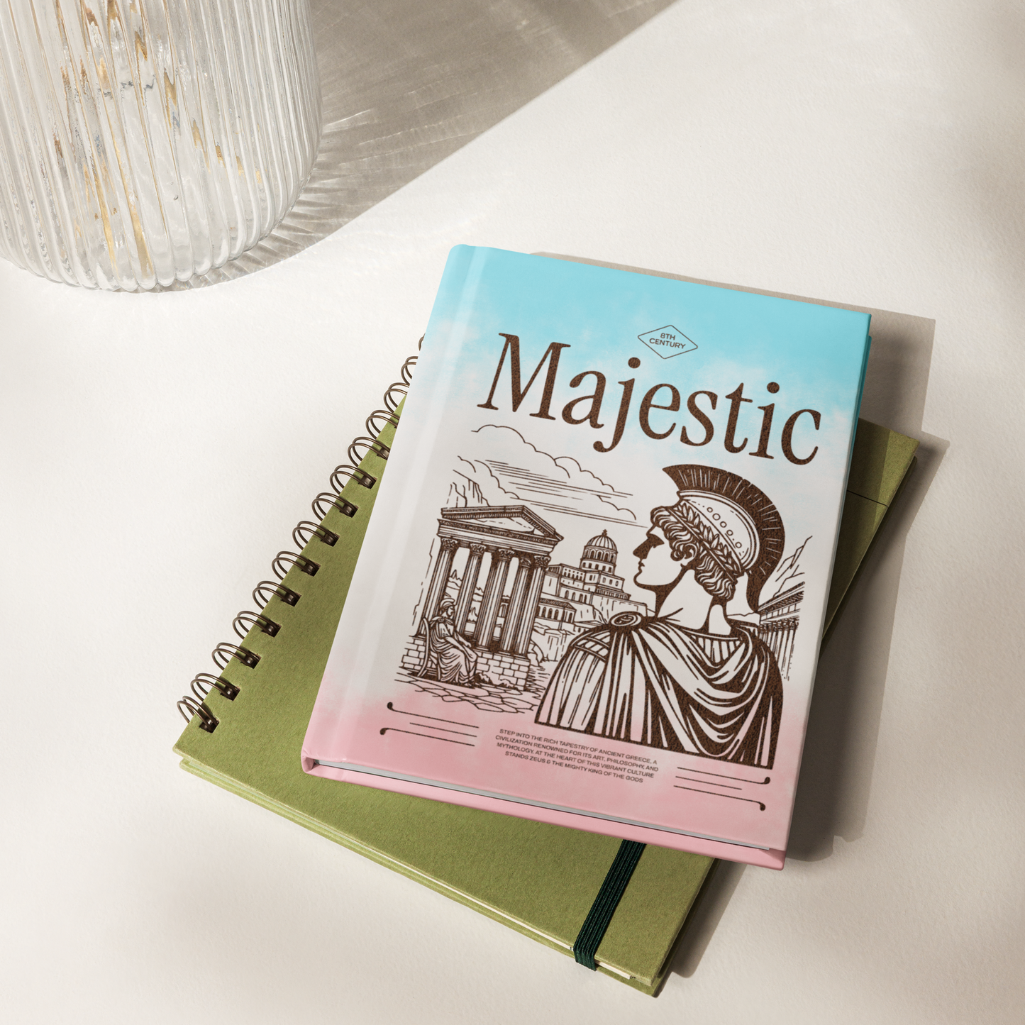 Majestic Greece Hardcover journal matte