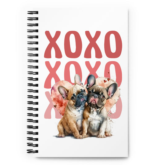 Frenchie Kisses Spiral notebook