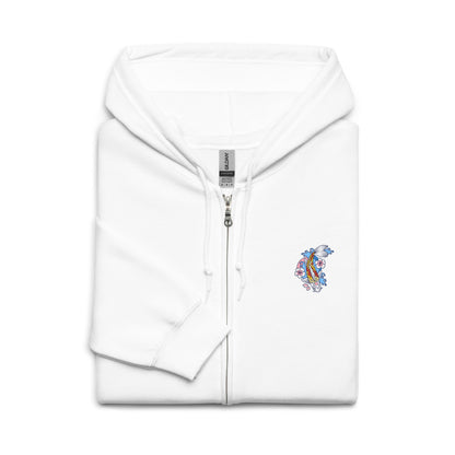 Koi  heavy blend zip hoodie