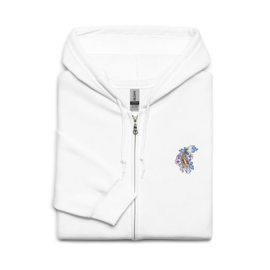 Koi  heavy blend zip hoodie