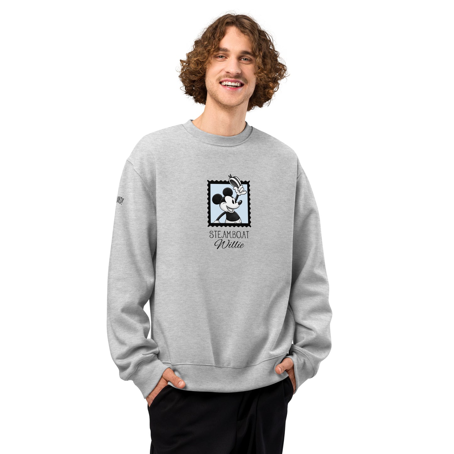 Oversized Steamboat Willie heavyweight sweatshirt