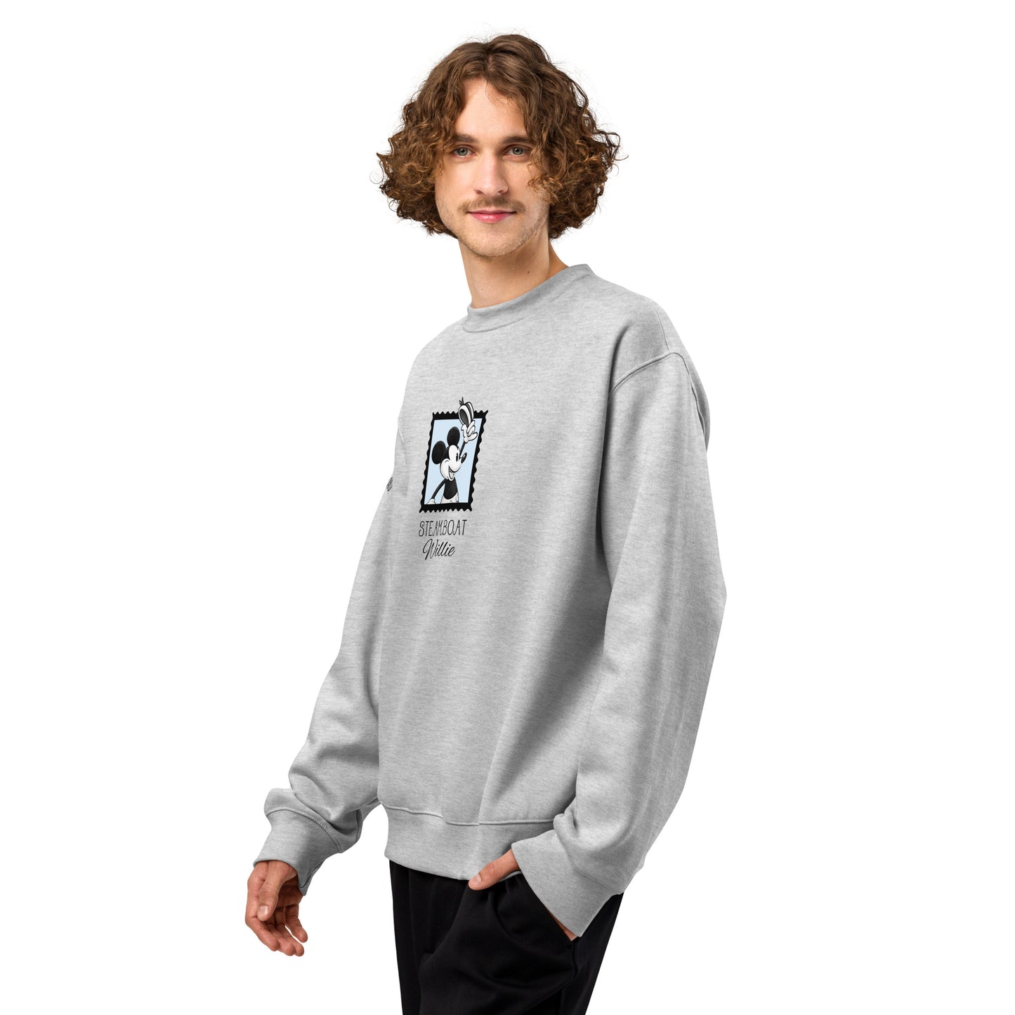 Oversized Steamboat Willie heavyweight sweatshirt