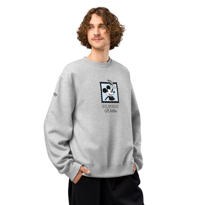 Oversized Steamboat Willie heavyweight sweatshirt