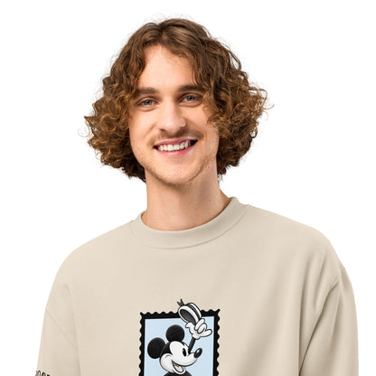 Oversized Steamboat Willie heavyweight sweatshirt