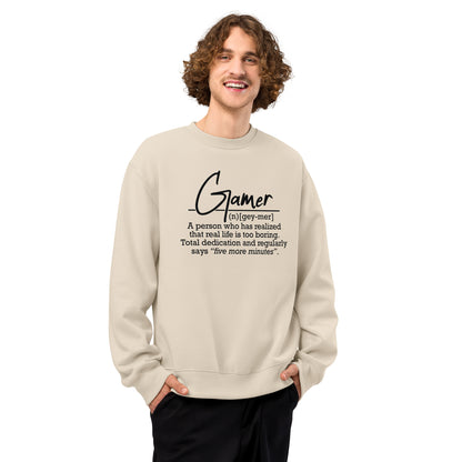 Gamer Oversized heavyweight sweatshirt