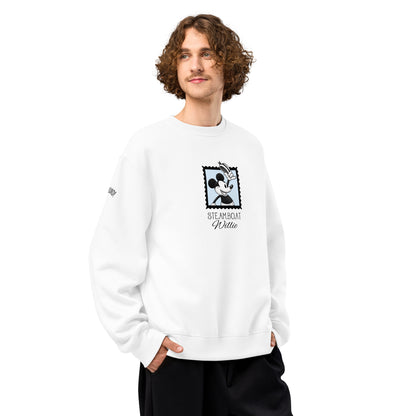 Oversized Steamboat Willie heavyweight sweatshirt