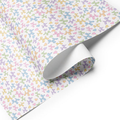 Lot de feuilles de papier cadeau Balloon Doggie B
