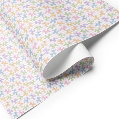 Lot de feuilles de papier cadeau Balloon Doggie B