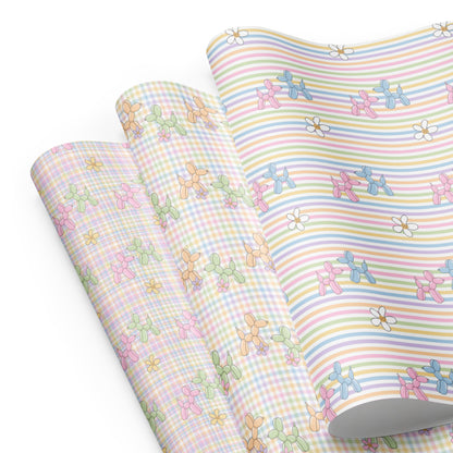 Balloon Doggie Wrapping paper Bundle